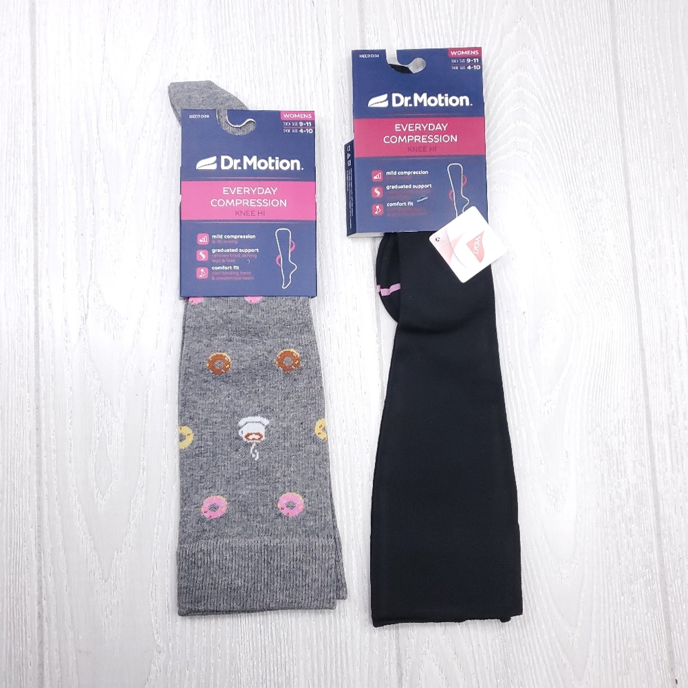 Dr Motions Everyday Mild Compression Socks 2PK